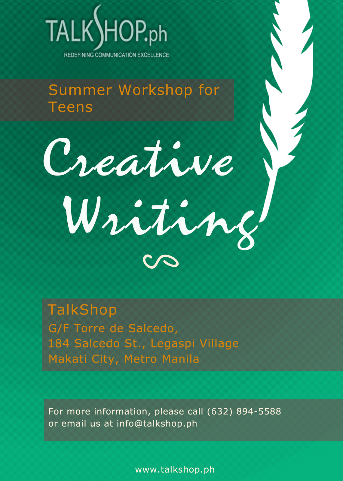 creative writing summer philippines